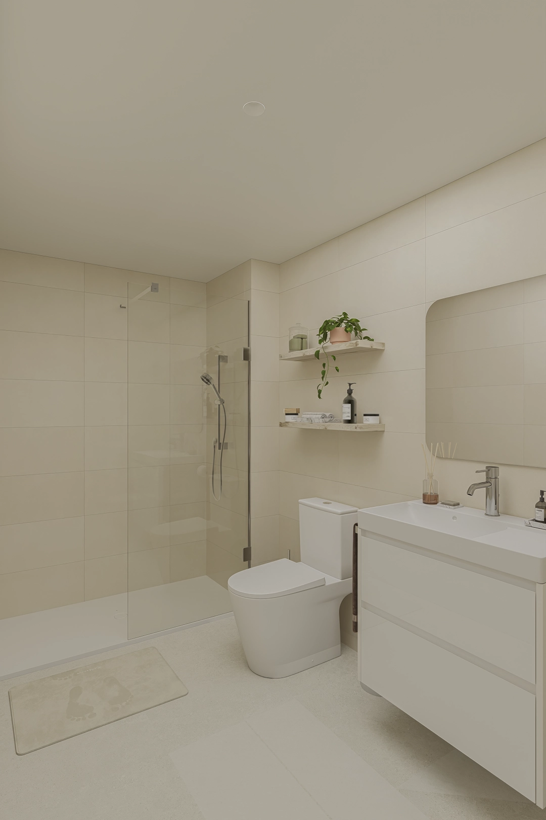 Baño completo vivienda obra nueva Edificio Senda Museros